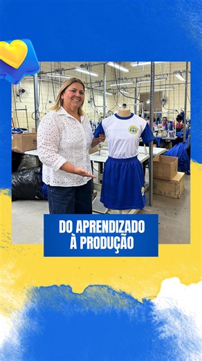 Maria Dos Anjos on Instagram: "Passando pelo CPQ para acompanhar o andamento da produção dos uniformes escolares e conversar com a equipe responsável. No local, bolsistas do Programa Acerte atuam na área da costura, unindo incentivo aos estudos com geração de renda. Um trabalho que acontece no dia a dia e faz a diferença na vida de muitas famílias."