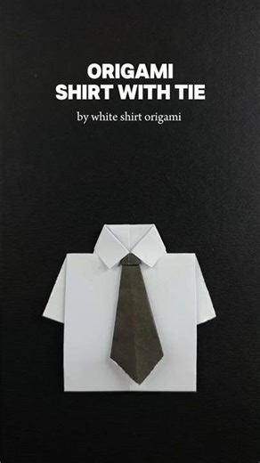 "How to Make an Origami Paper Shirt in Under 1 Minute – Easy Tutorial
