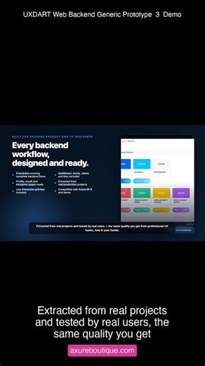 UXDART Web Backend Generic Prototype 3 Demo