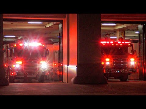 Beverly Hills Fire Dept. Truck 9, Engine 5, & Rescue 1 Responding