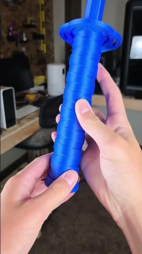 3d printed collapsing sword #3dprinting