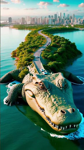 The Crocodile Island Road – Where Nature Meets Imagination 🌿🐊