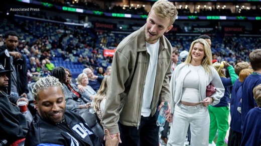 Saints QB Tyler Shough and wife Jordan welcome baby boy