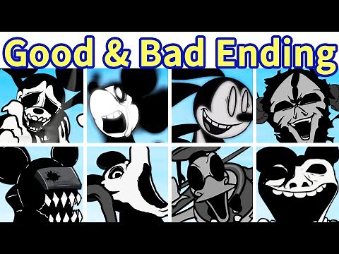 Friday Night Funkin': Wednesday's Infidelity Part 2 Good + Bad Endings FULL GAME [FNF Mod]
