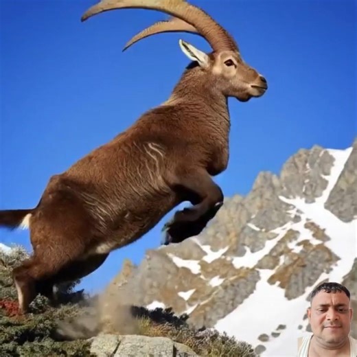 Mountain Goat Amazing Jump 🏔️