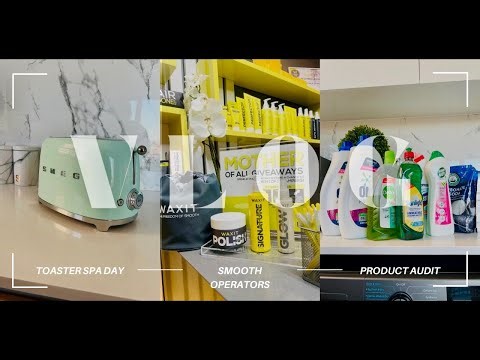 How to clean your Smeg Toaster | Wax Day | Detergent Audit & ChitChat #vlog #southafricanyoutuber