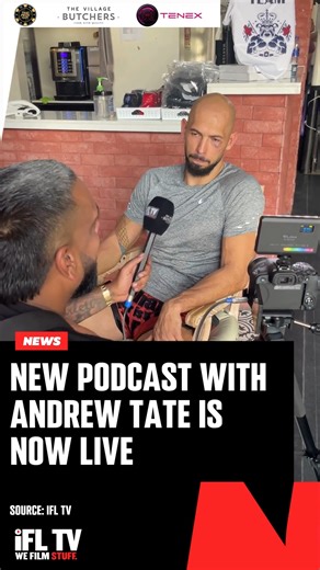 🚨 NEW PODCAST WITH ANDREW TATE IS NOW LIVE 🚨 We sat down with Andrew Tate in Dubai yesterday to discuss his upcoming fight with Chase de Moor, Eubank vs Benn 2, Darren Till, Carl Froch, Fury vs AJ and much more 🎙️ You can listen to the full podcast with Andrew HERE 🔗 linktr.ee/IFLPod #AndrewTate | #BoxingNews | #MisfitsBoxing | #BoxingWorld | #Podcasts | IFL TV