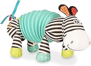 B. toys- B. baby- Accordion Zebra- Baby Toy- Plush Musical toy