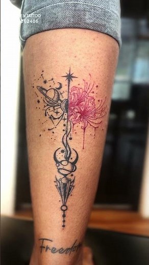 AESTHETIC LEG TATTOO #nexgentattoo #tattoo #porur #fyp #tattoofun #tattooartist