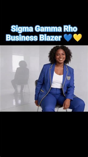 Sigma Gamma Rho Business Blazer 💙💛 #sigmagammarho #sisterhood