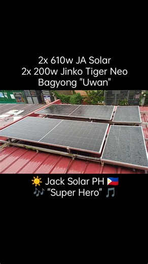 1.5K views · 15 reactions | OFF-GRID SOLAR | 610W JA SOLAR | 200W JINKO TIGER NEO | N-TYPE SOLAR PANEL SILICON | BAGYONG "UWAN" | Jack Solar PH | Facebook