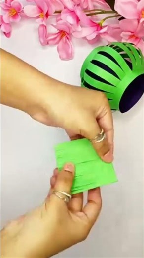 DIY Paper Lantern Decoration 🏮 | Easy Paper Lamp Craft | Colorful Hanging Home Decor #craft #viral