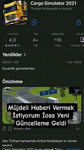 New Update Arrived for Ios Cargo Simulator 2021 Türkiye #cargosimulator #smsoft