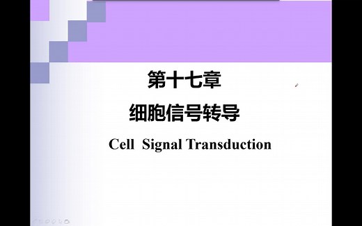 【生化】细胞信号转导对分子机制（一）【温医大】