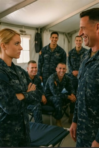 All members of the group, not knowing the newcomer — a female soldier — began teasing her, but when the woman spoke, everyone was shocked, realizing with astonishment who she really was. This morning, one of the special units was joined by another soldier. When the group of boys received the order to line up, one of the commanders entered their room with the new soldier and introduced another member of their group to the platoon commanders — this time a female soldier. All members of the group w