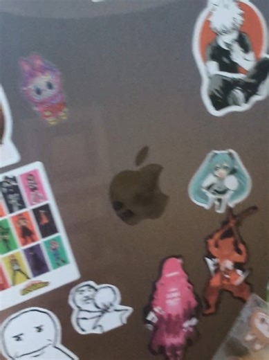 I gave @👅 labubu stickers and she actually put them on her computer #Stickers#laptop#labubu #help🙂‍↕️ #yikes