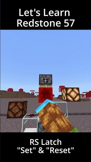RS Latch Memory Circuit | Let's Learn Redstone 57 | Minecraft Bedrock Redstone Tutorial