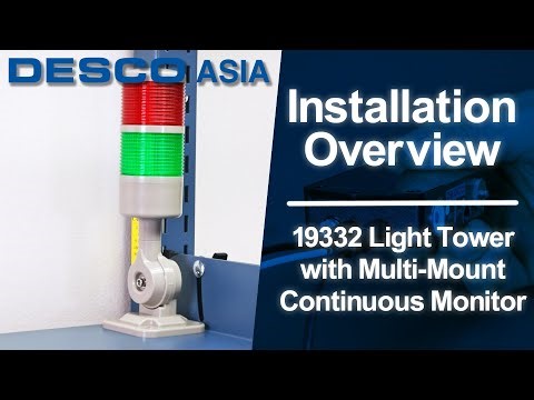 Multi-Mount Continuous Monitor Light Tower Installation REV | Desco Asia
