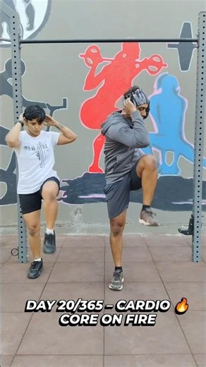 DAY 20 | CARDIO + CORE 🔥 Burn Fat & Build Strong Abs | No Equipment