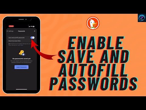 How to Enable Save and Autofill Passwords in DuckDuckGo 2024 (Easy)