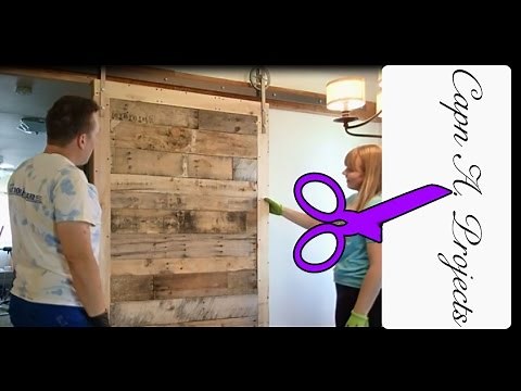 DIY Sliding Barn Door made from PALLET Boards