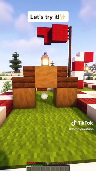 Christmas Mini Golf Game with Obstacles for Minecraft Redstone Players