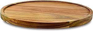 Amazon.com - 10" Acacia Wood Lazy Susan Organizer Kitchen Turntable for Cabinet Pantry Table Organization