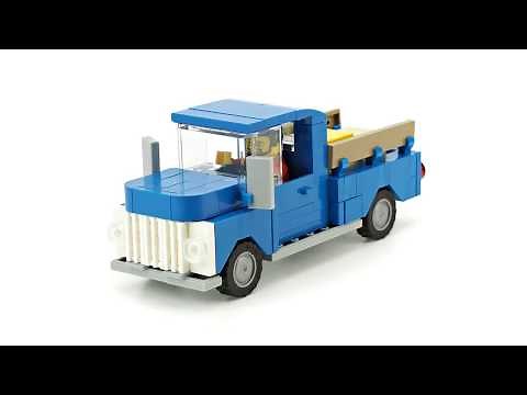 Lego Pickup Truck. MOC Building Instructions.