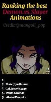 Ranking the best demon vs slayer animations#demonslayer #anime #animations#ranking #demon