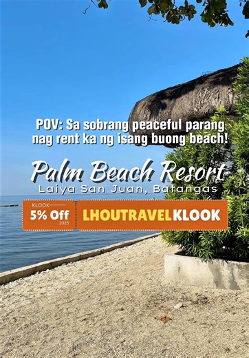 Klook Promo Code for Beach Getaway in Laiya