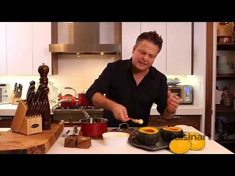 Roasted Buttercup Squash with Wild Rice Pilaf