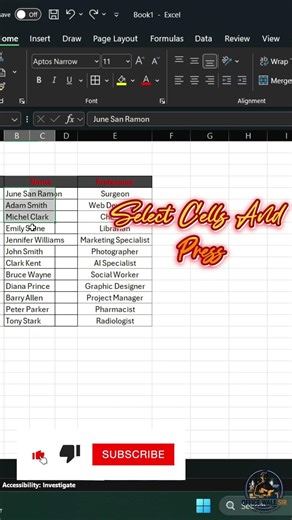 The Fastest Way to Merge Cells in Excel! ⚡ #sumformula #excelshorts