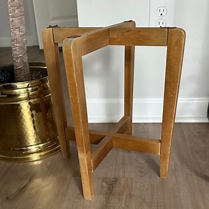 Natural Wood Accent Plant Stand