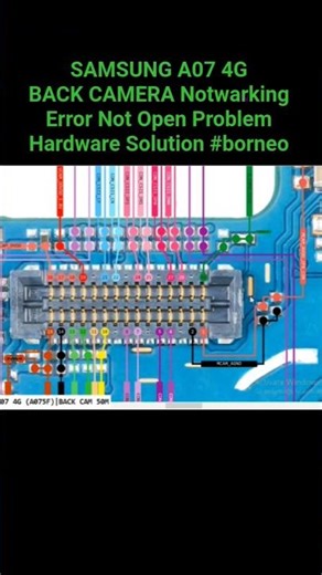 SAMSUNG A07 4G BACK CAMERA Notwarking Error Not Open Problem Hardware Solution ✅ #borneo #video #gsm
