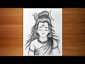 Cute Mahadev Drawing Easy | How To Draw Mahadev | Step By Step Tutorial For Beginners | Pencil Work