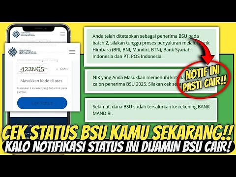 BSU CAIR! Cara cek STATUS BSU 2025 ● Cek status BSU kamu sekarang juga!!