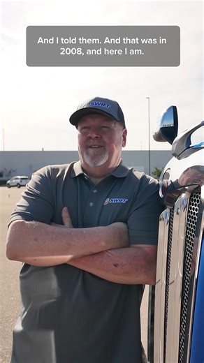 Mark F. is 2 million-mile owner-operator that has been part of the Swift family for 34 years. He tells us how he became an owner-operator and why he loves his job. 🚚 #MillionMileOwners | Swift Transportation Owner/Operator Division