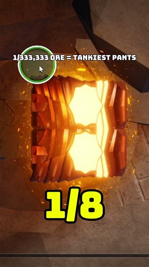 Crafted the tankiest pants using an ore with a Gargantuan drop rate - The Forge #roblox #theforge