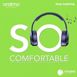 oraimo Studio headphones are like a hug for your ears. Put them on and forget about ever tiring your ears with discomfort. Listen to music non-stop and #KeepExporing with oraimo. Buy now: www.amazon.in/dp/B07P6YH97F | oraimo