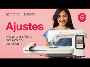 Máquina de Bordar Singer EM9305 | Leitura de pen drive