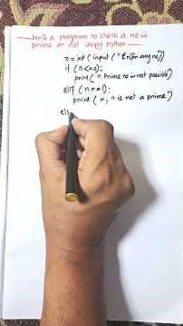 Python Program to Check Prime Number | Prime Number in Python Explained #Shorts