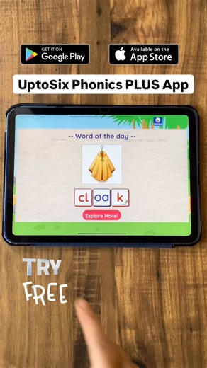 85 reactions | UptoSix Phonics PLUS App. Download now and try free. The best phonics app for kids. Interactive and self-learning. Available on Google Play Store and App . . . .#phonics #learntoread #earlyliteracy #phonicsreading #phonicsforkids #phonicsforkids #uptosix #kindergarten #phonicsfun #earlylearning | Phonics Reading | Facebook