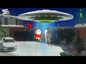 Franklin Shinchan Abducted By Aliens in GTA 5 !