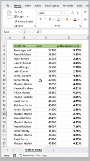 ATHER NAQVI l Excel, Tech & Ai Tips on Instagram: "Highlight the entire row instantly using View Code in Excel 🚀 No conditional formatting, no formulas — just smart VBA magic! Perfect for dashboards & large datasets. #ExcelTips #VBATrick #ExcelAutomation #DataAnalysis"