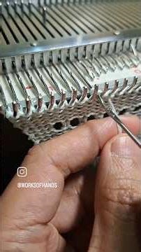 Machine knitting exercises