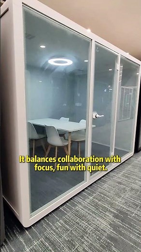 Mobile soundproof cabin ends the noise and privacy issues in open offices