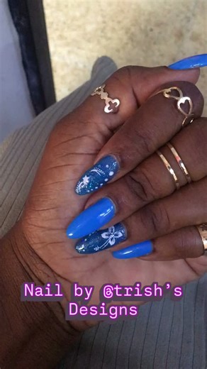 Big up my bestie who does stress me skuntss @trishsdesigns #businessowner #islandgirl #nailsofinstagram #nailsonfleek | Lyrikah Adams