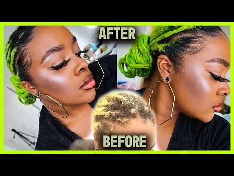 HOW TO STYLE FRIZZY LOCS? Low Neat Loc Bun Tutorial