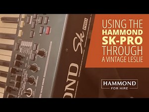 Using the Hammond SK-Pro with a Leslie 145 rotating speaker cabinet