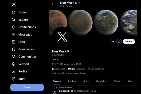 Elon Musk reveals new 'X' logo to replace Twitter's blue bird